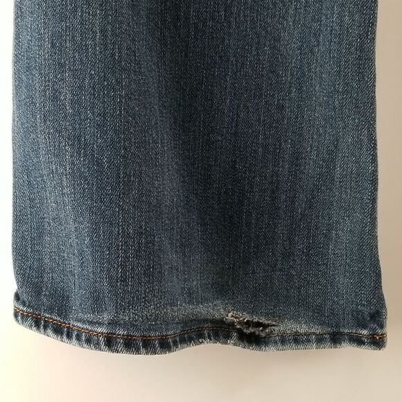 Lucky Brand Jeans Womens Size 10 Blue Front Zip Button Closure 5 Pocket Boot Cut - Picture 9 of 11